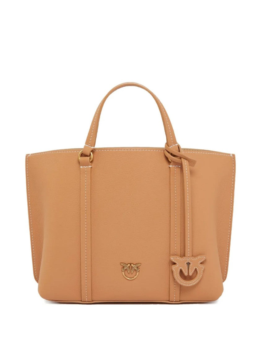 Pinko Carrie Leather Tote Bag