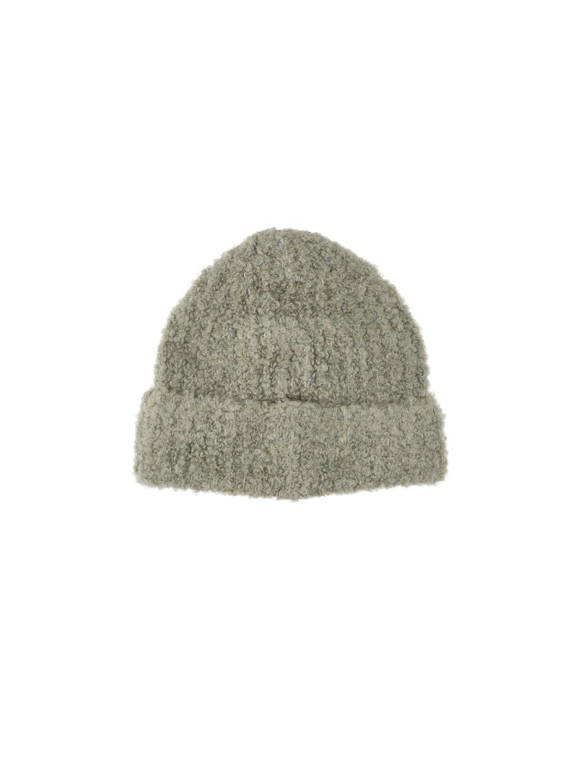 Mm6 By Maison Margiela Green Knit Logo Hat