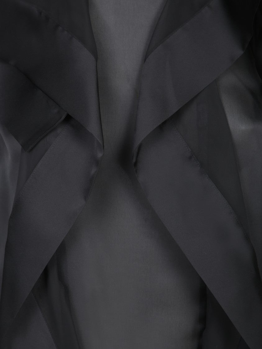 Sacai Asymmetric Ruffle Tank Top In Chiffon