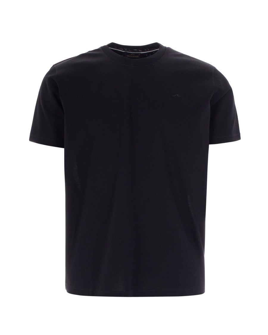 Paul & Shark Black Embroidered Jersey T-Shirt
