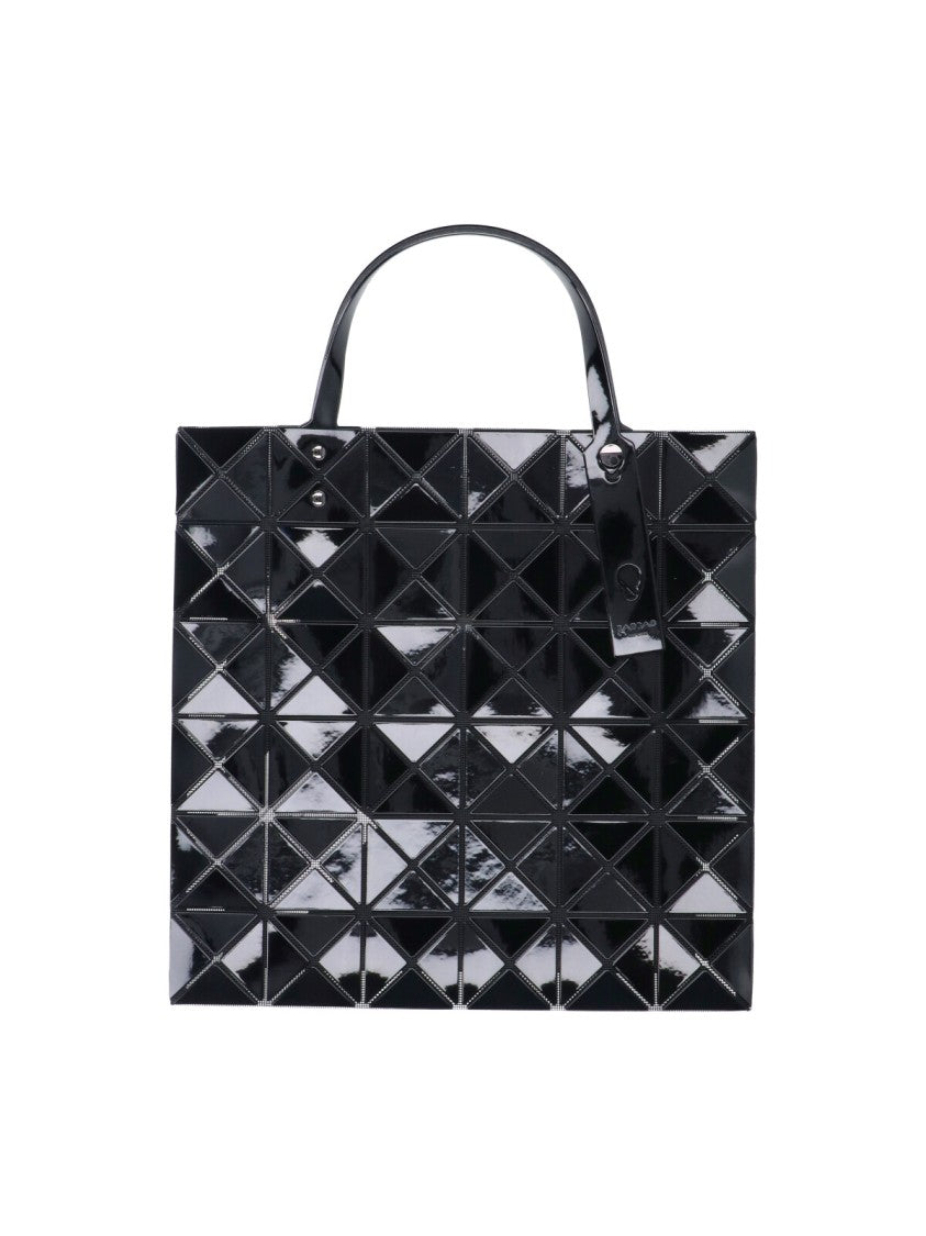 Bao Bao Issey Miyake Black Prism Geometric Pvc Adjustable Tote Bag