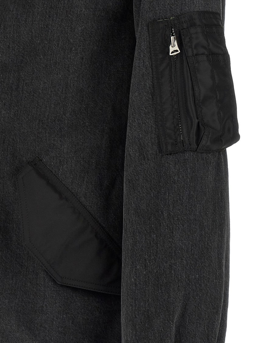 Sacai Nylon Insert Denim Jacket