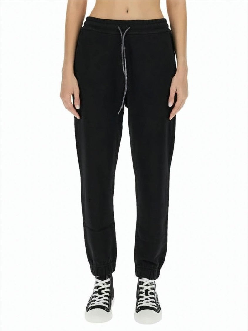 Vivienne Westwood Relaxed Fit Black Jogger Pants With Tapered Cuffs