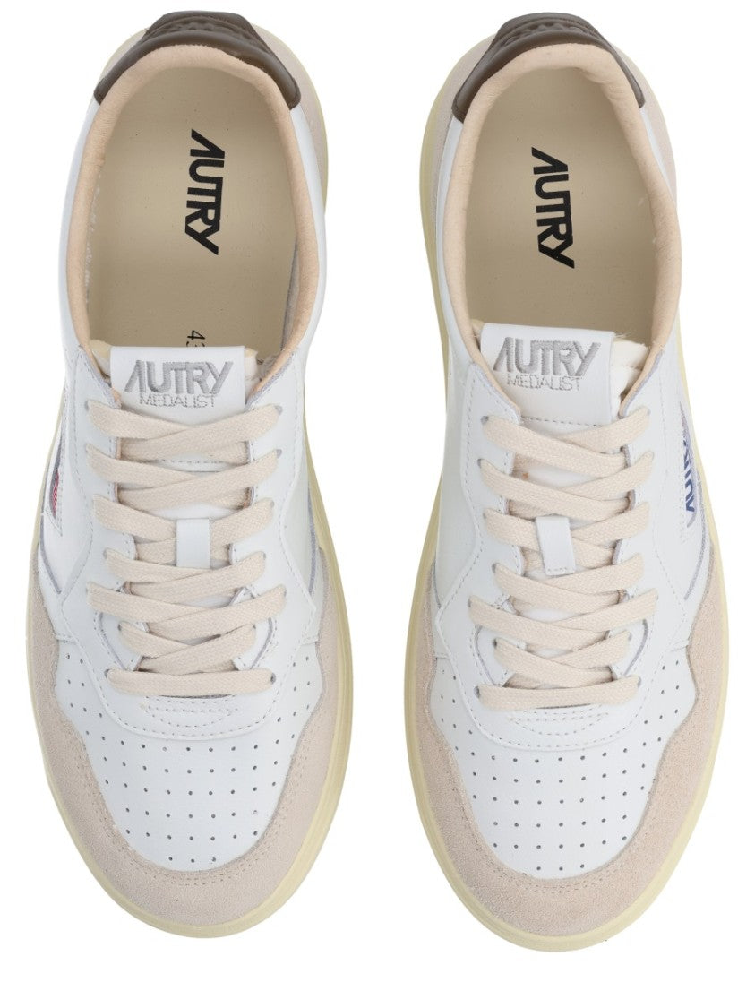 Autry Medalist Low Retro Suede Overlays Sneakers