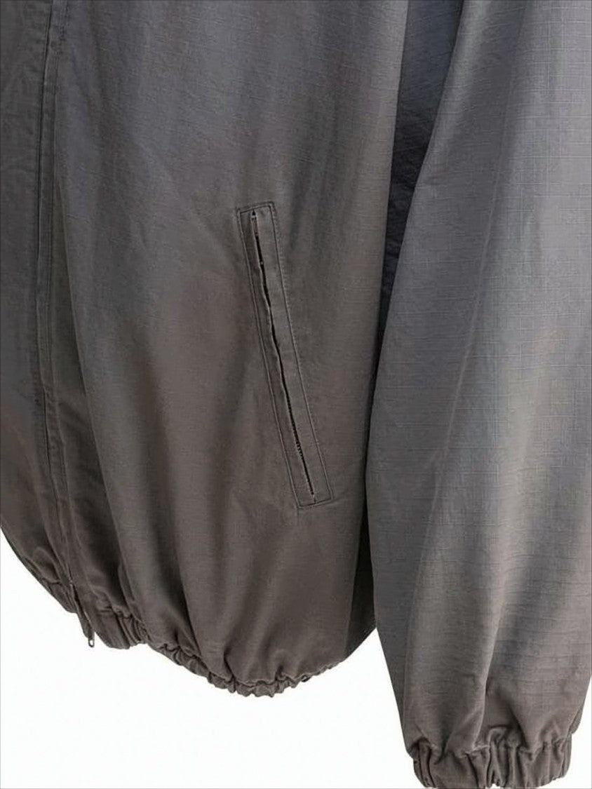 Balenciaga Lightweight Hooded Jacket With Zip Front And Logo Detail