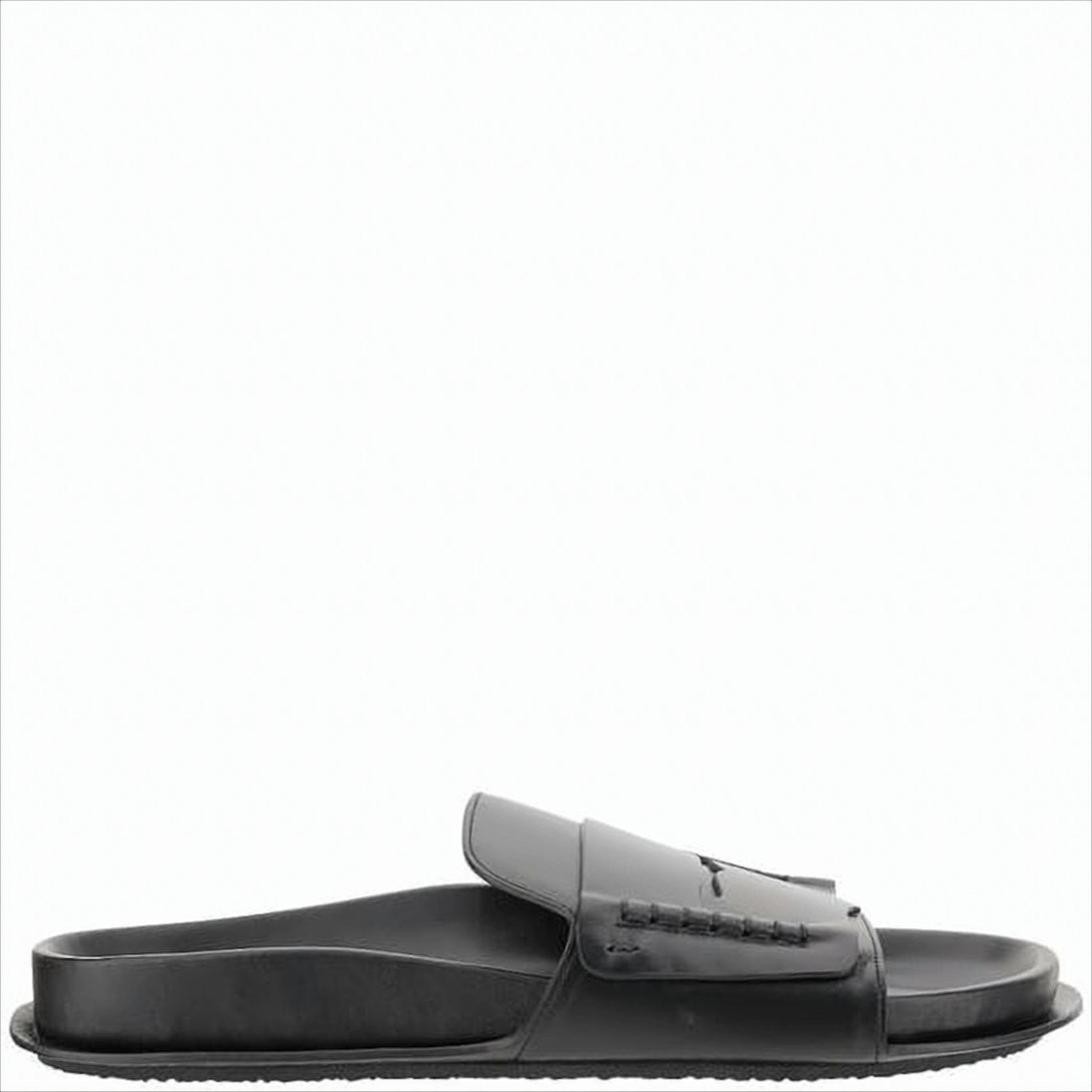 Jacquemus Minimalist Black Slip-On Mules With Contoured Footbed