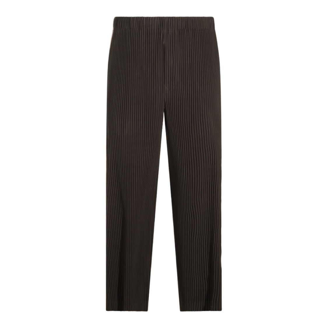 Homme Plissé Issey Miyake Straight-Leg Trousers With Pleated Texture And Elastic Waistband