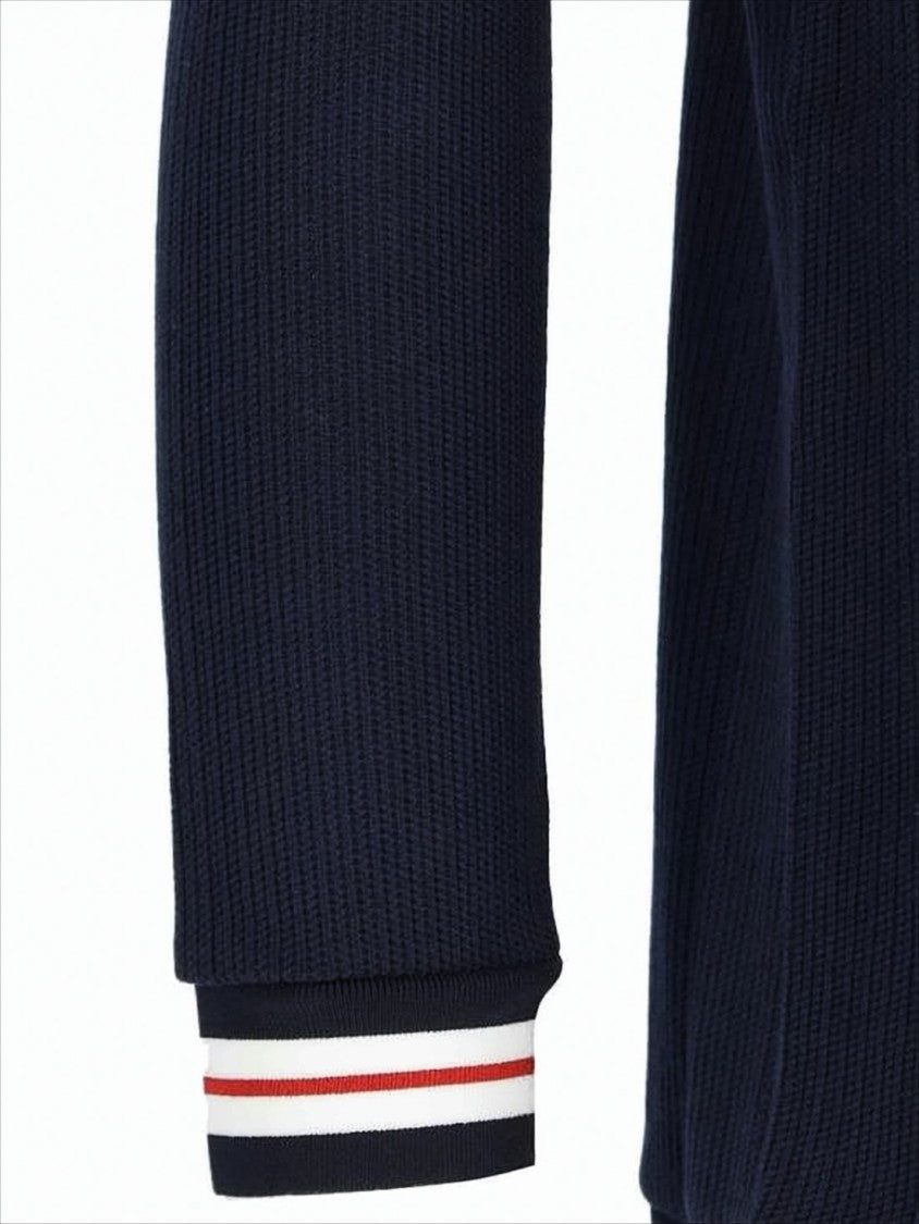 Thom Browne Navy Blue Knit Cardigan