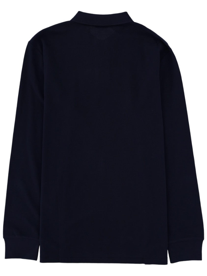 Polo Ralph Lauren Long-Sleeve Two-Button Cotton Polo Shirt