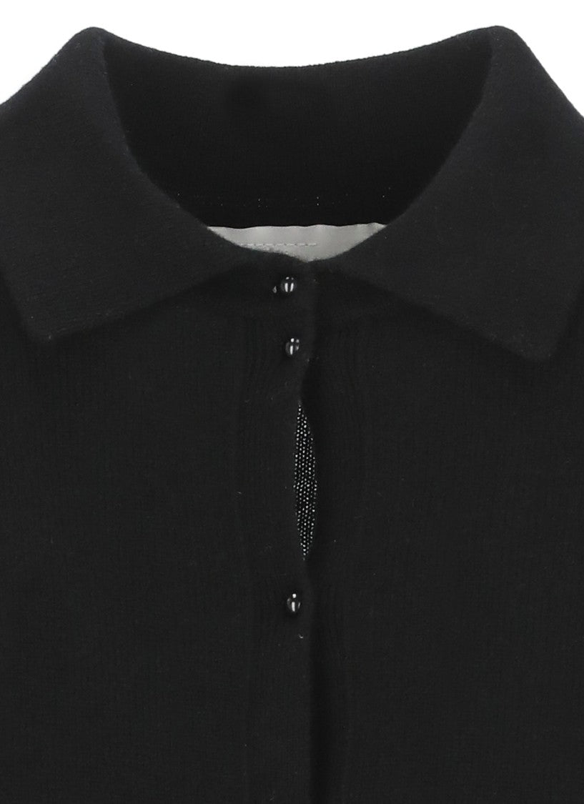 Vanisé Black Cashmere Cardigan