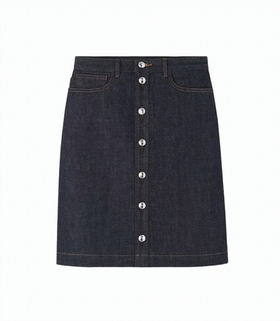 A.P.C. Straight Silhouette Denim Skirt
