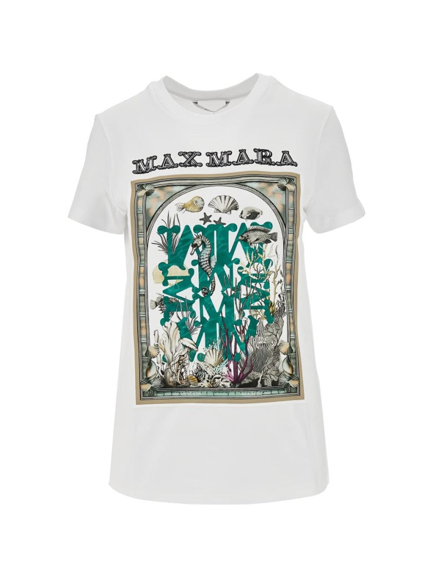 Max Mara Marine Life Graphic Print Top