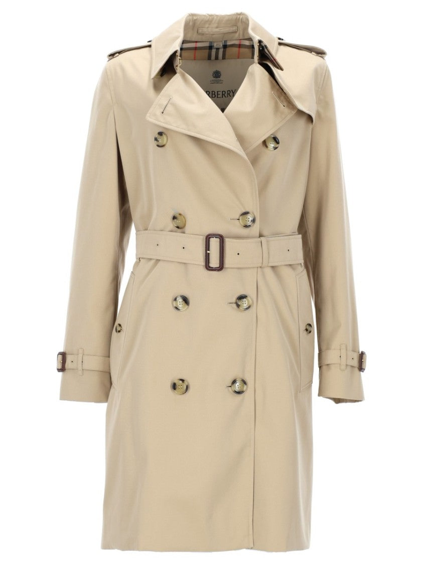 Burberry Heritage Kensington Cotton Double-Breasted Trench Coat