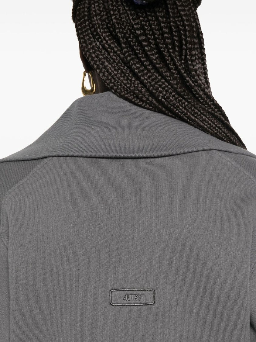 Autry Cropped Gray Sweater