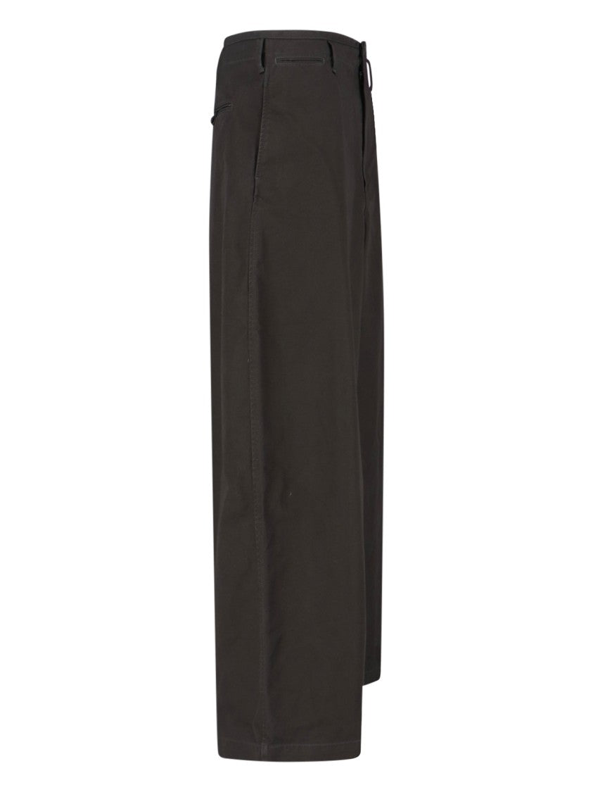 Lemaire Wide-Leg Pants – Brown