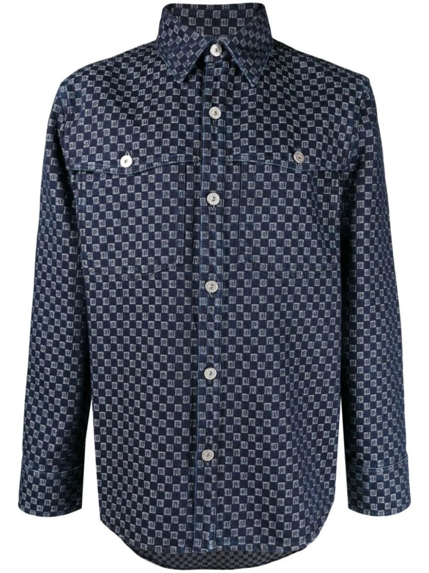Balmain Mini Monogram Jacquard Shirt