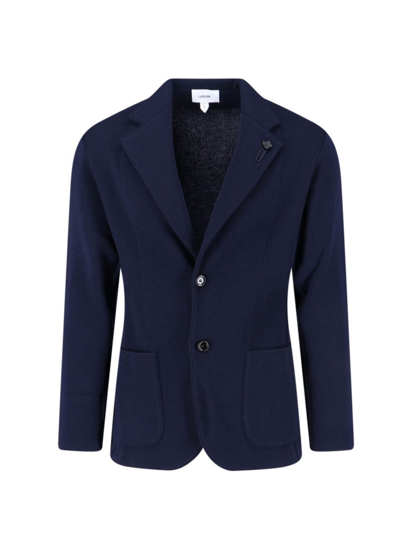 Lardini Single-Breasted Blazer – Navy