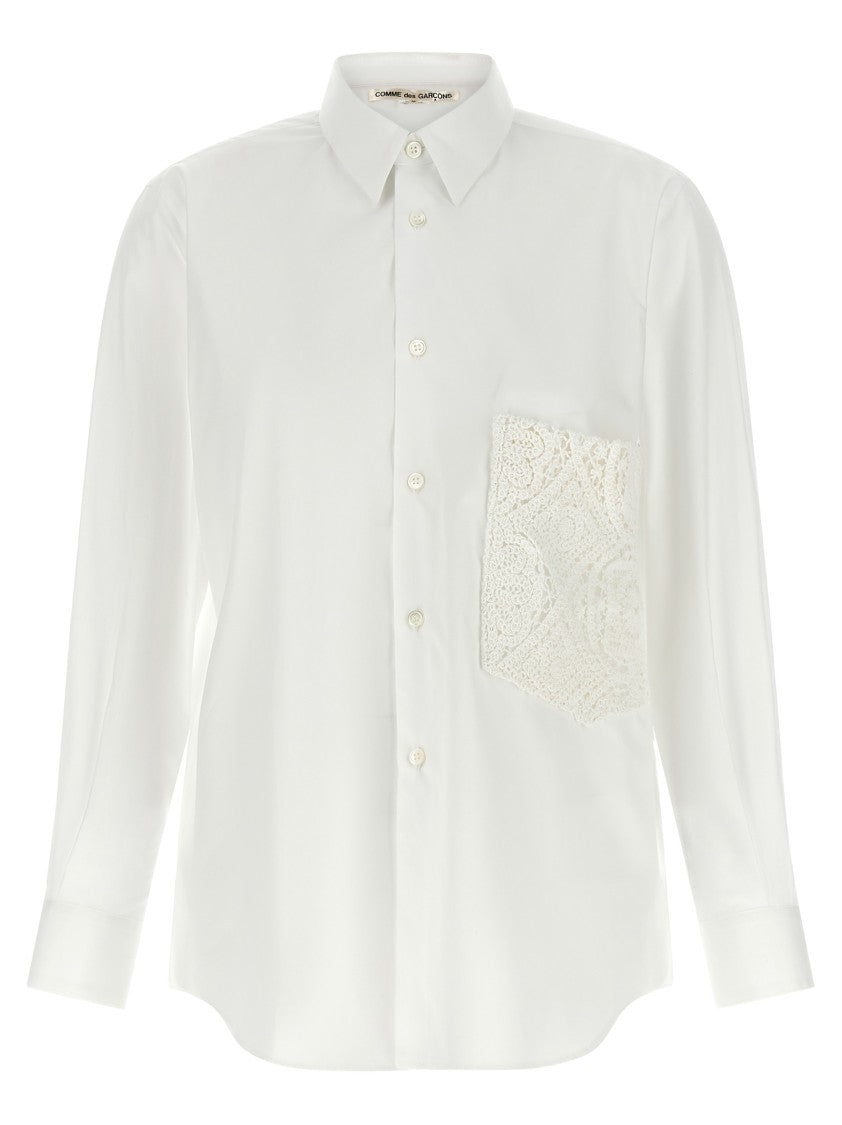 Comme Des Garçons Crochet Pocket Shirt