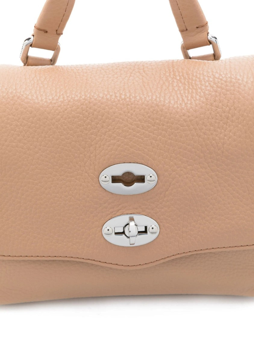 Zanellato Structured Leather Handbag With Pebbled Texture