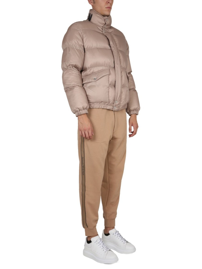 Alexander Mcqueen Graffiti Logo Print Down Jacket