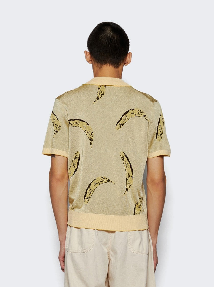 Jacquemus Marino Banana Polo Shirt Yellow