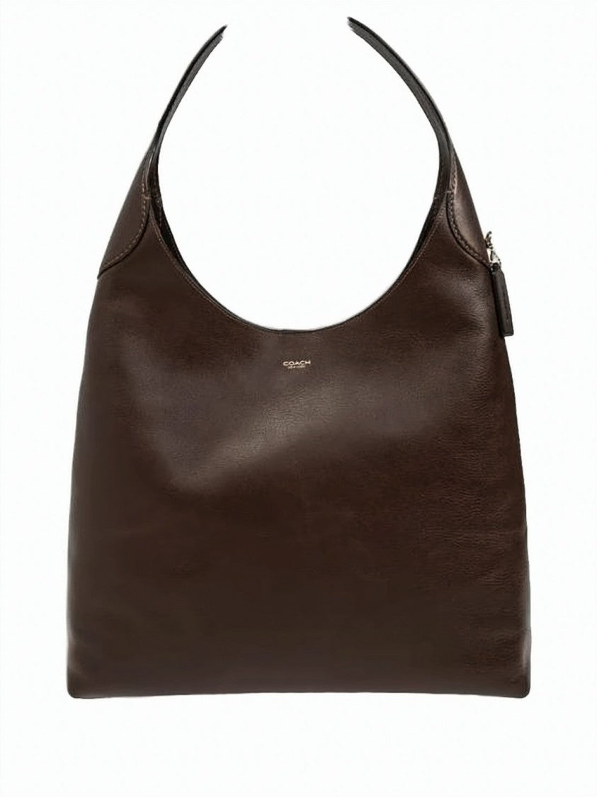 Coach Brown Cow Leather Brooklyn Shoulder Bag
