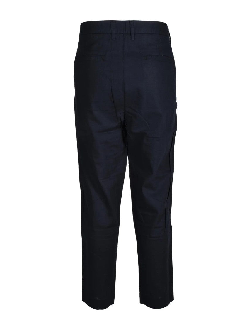 Hamaki-Ho Linen-Cotton Trousers With Classic Cut And Breathable Comfort