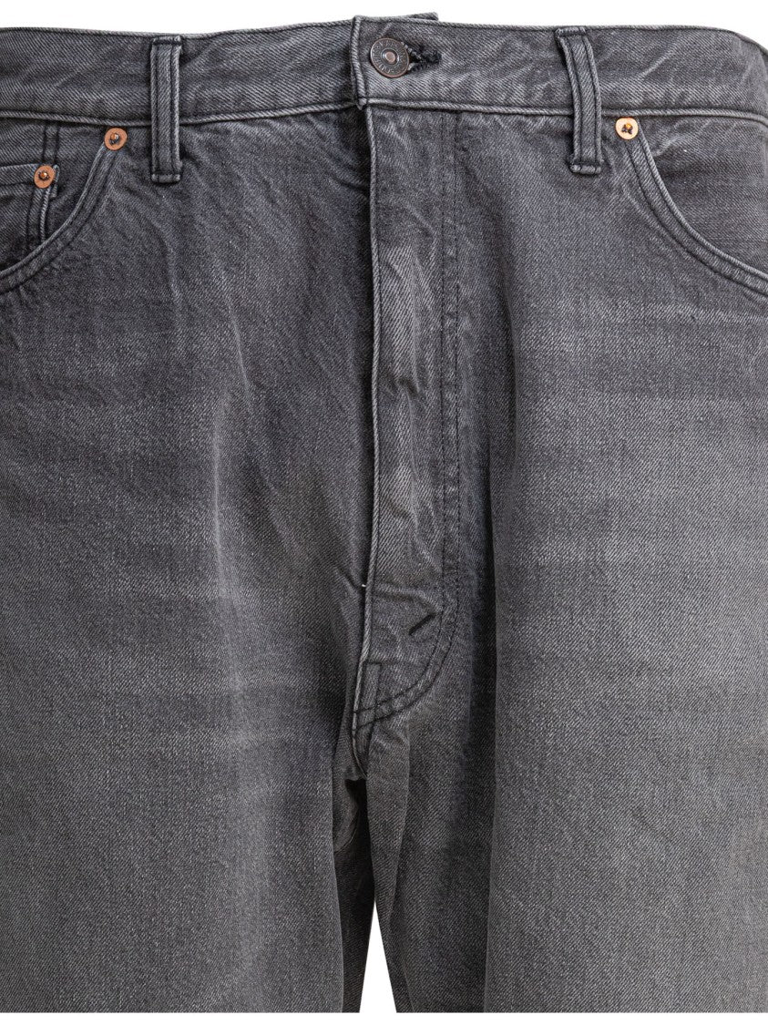 Kaptain Sunshine Washed Grey Denim Jeans