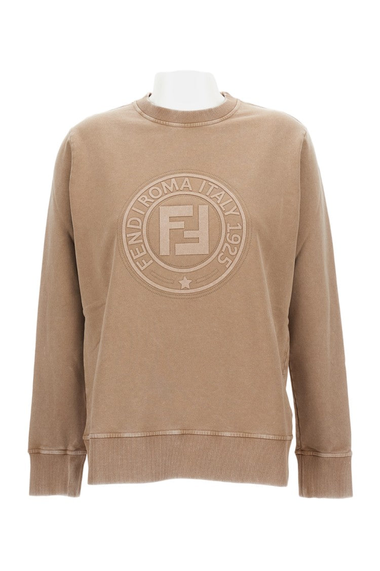 Fendi Textured Ribbed Sweatshirt