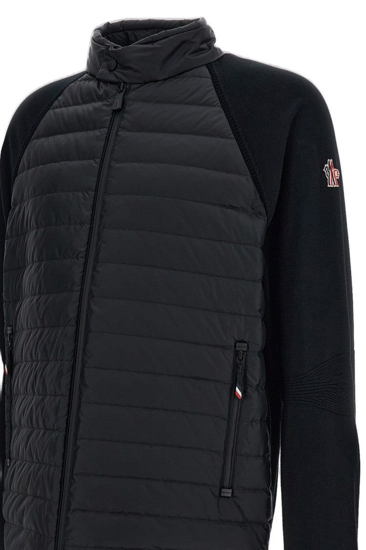 Moncler Grenoble Black Padded Zip Cardigan