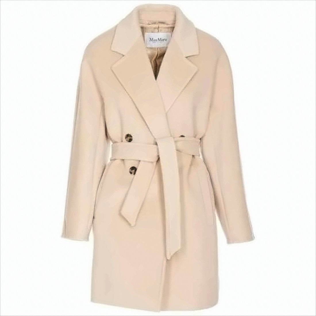 Max Mara Double-Breasted Cashmere-Wool Blend Max Mara Coat