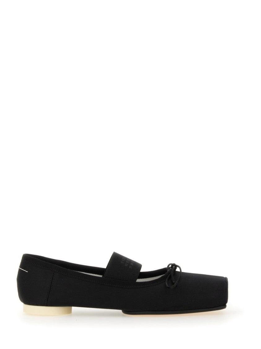 Mm6 By Maison Margiela Ballet Flats With Signature Bow Detail
