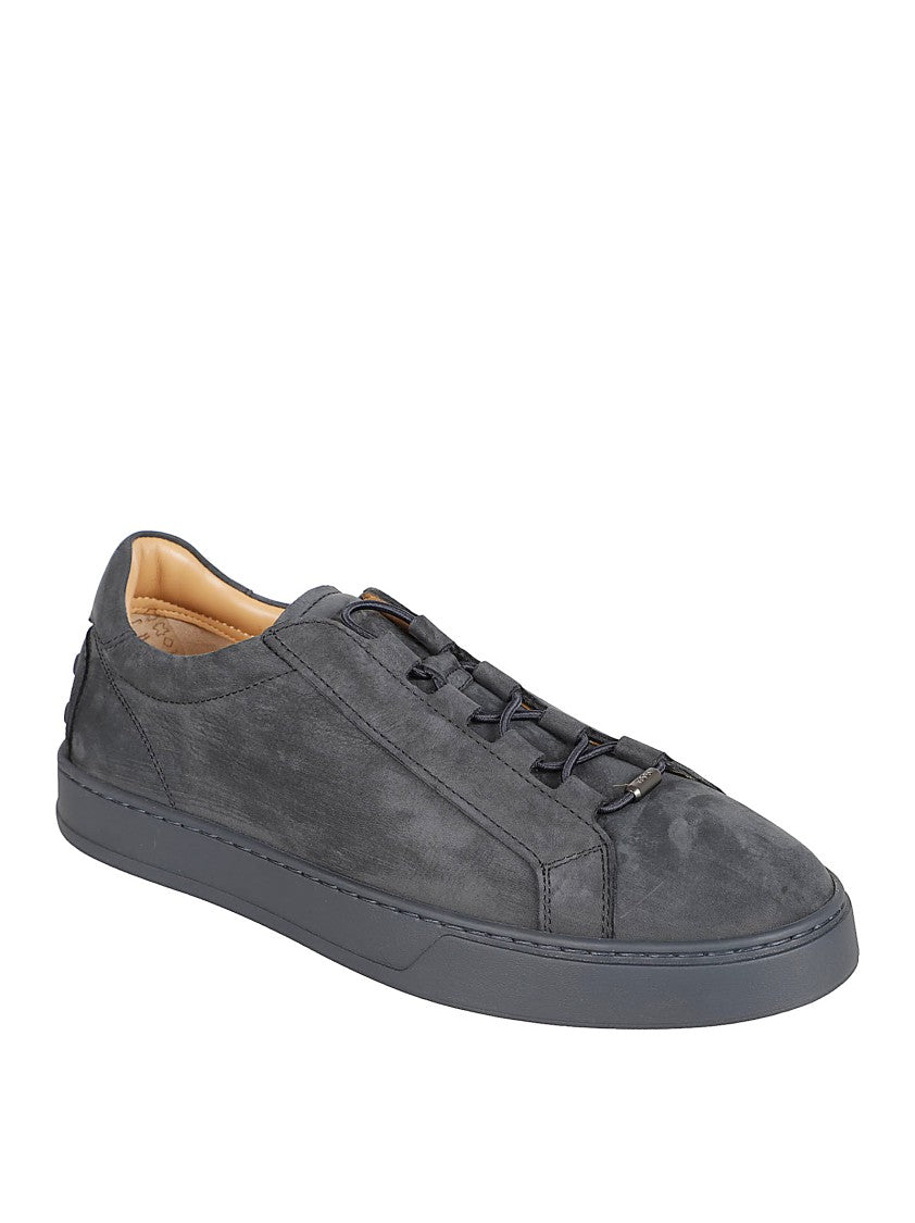 Tod's Minimalist Grey Sneakers With Pebble-Embossed Outsole