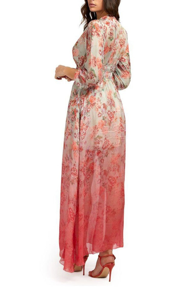 Guess Multicolor Chiffon Maxi Dress