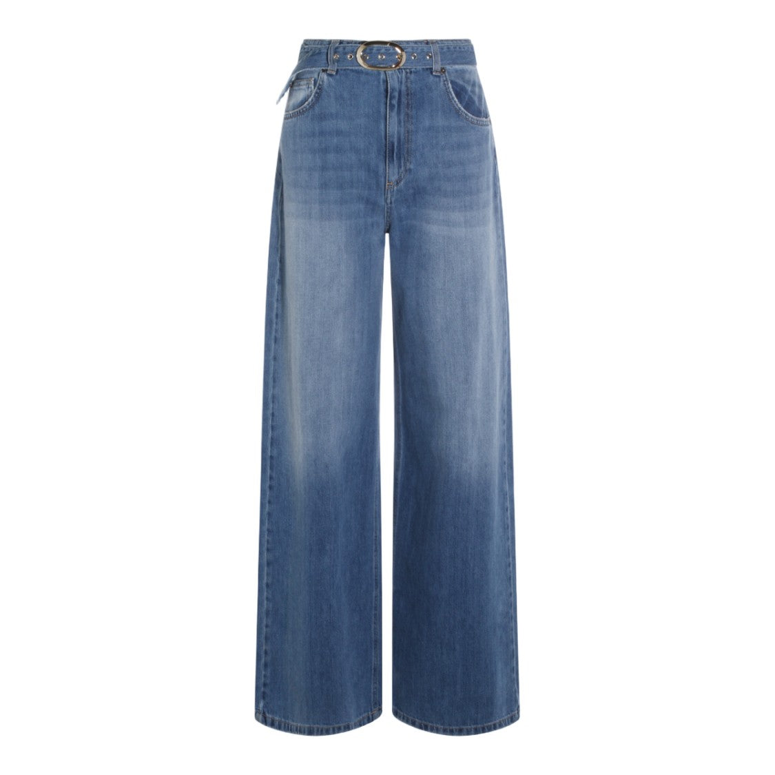 Twin-Set Light Denim Jeans With Classic Five-Pocket Design