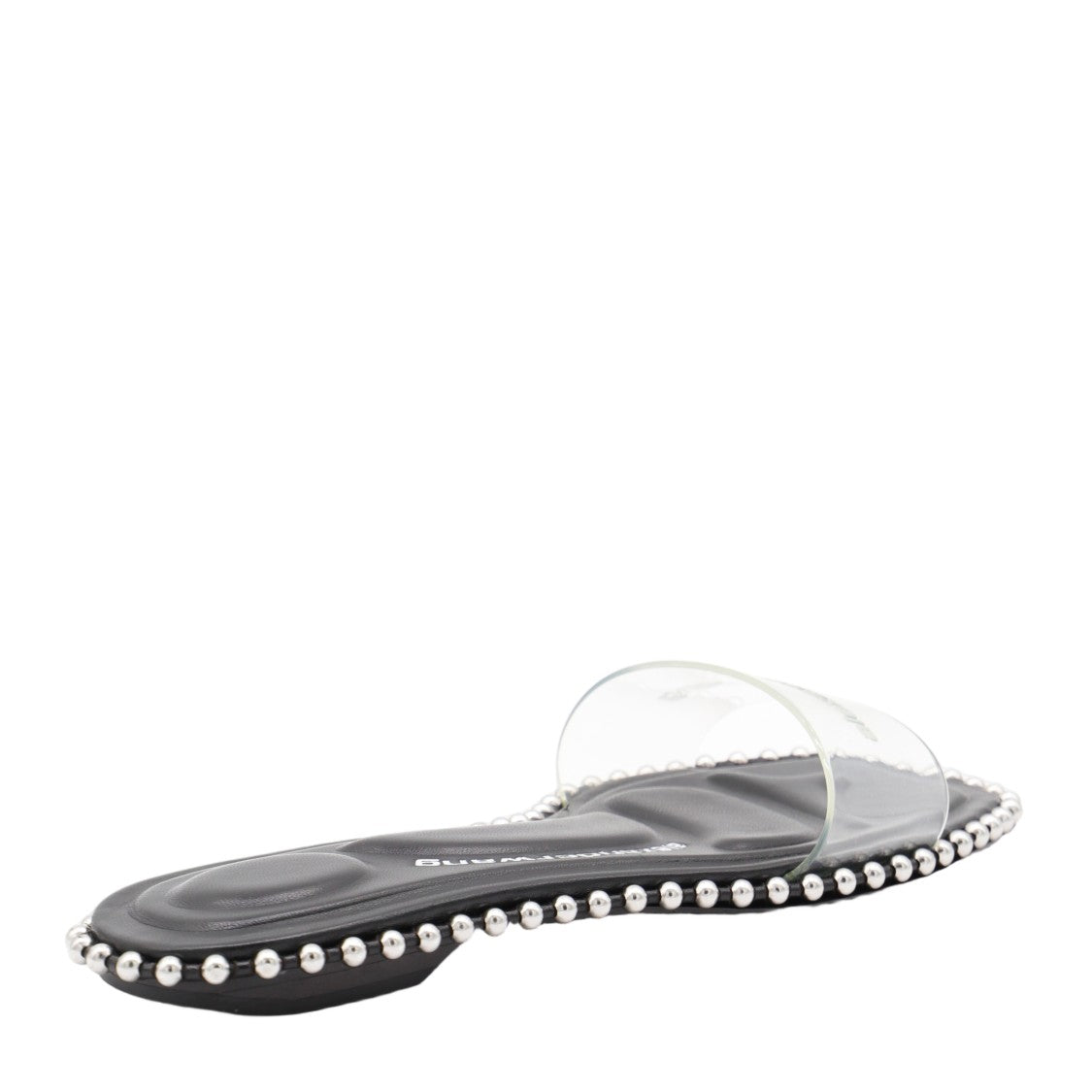 Alexander Wang Contoured Black Flats With Transparent Strap