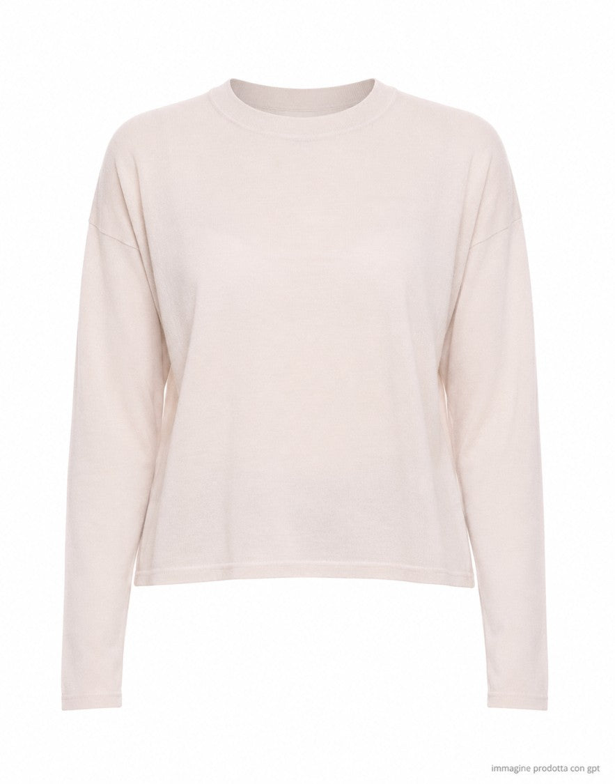 Aragona Moonbeam Scatoletta Virgin Wool Knit Top