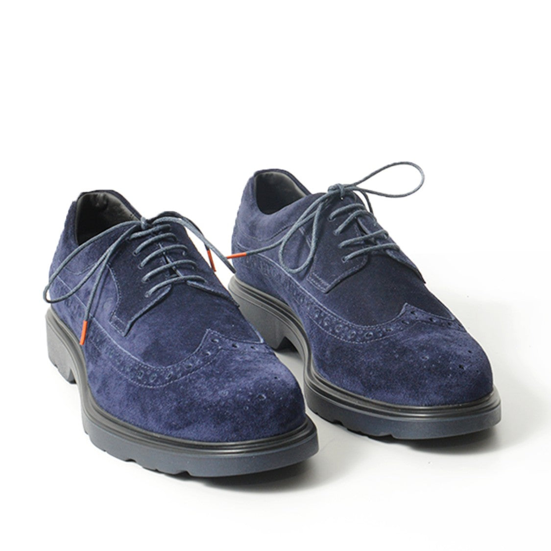 Hogan Blue Suede Derby Shoes