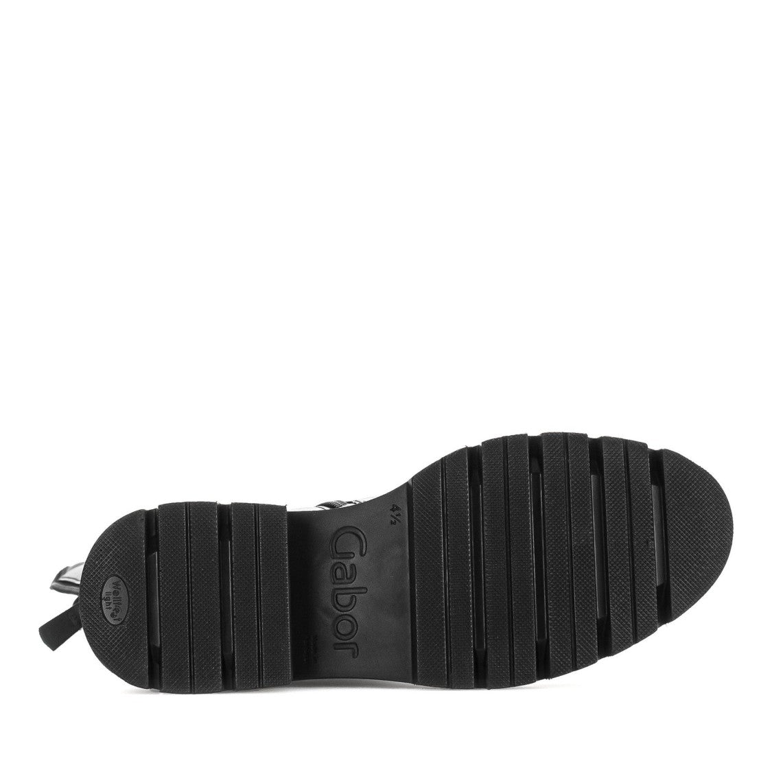 Gabor Black Minimalist Back Zipper Low Leather Boots