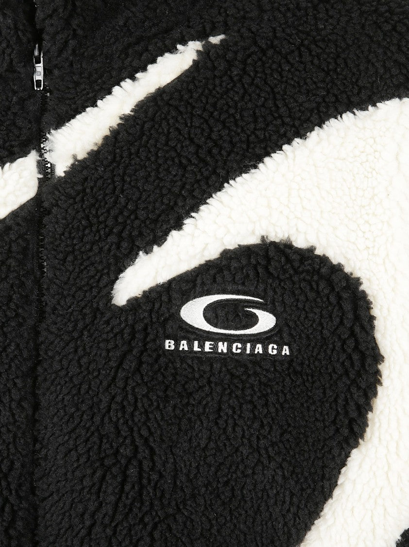 Balenciaga Contemporary Oversized Jacket With Graphic Motif