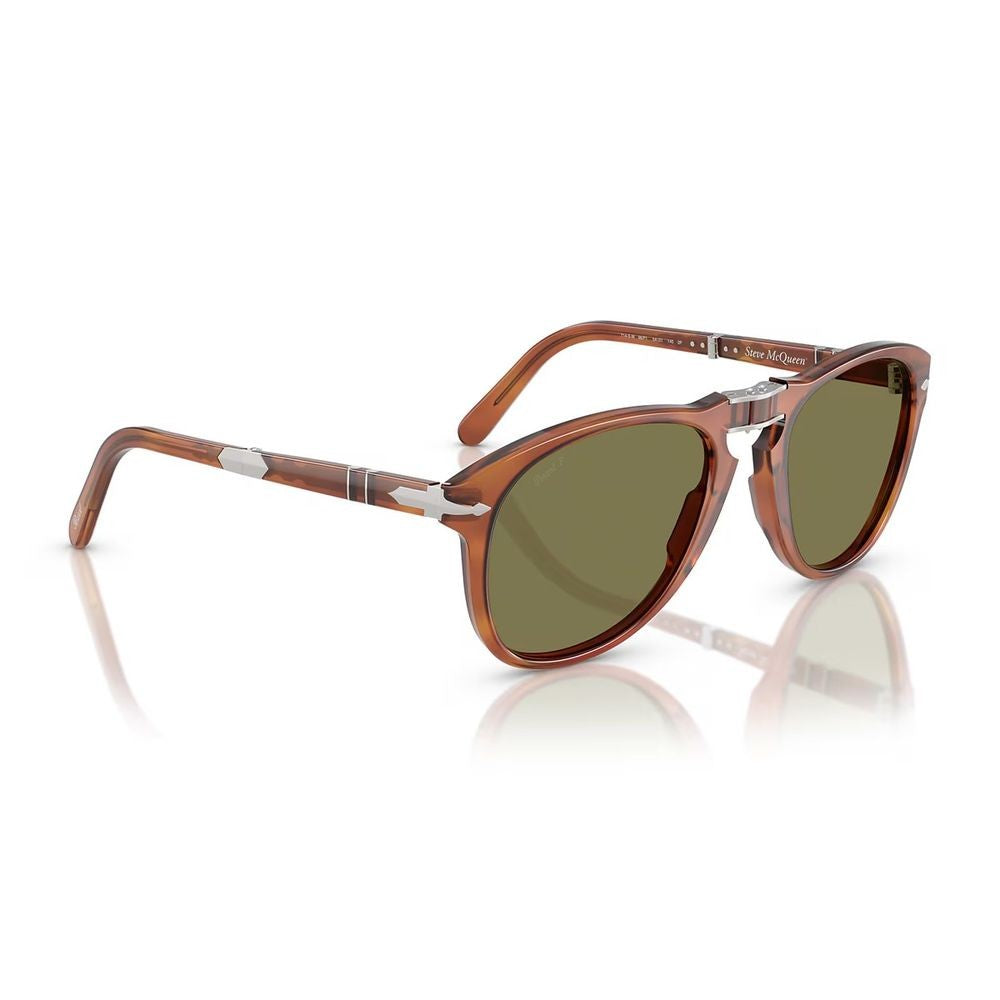 Persol Po0714sm Steve Mcqueen Pilot-Shaped Folding Sunglasses In Terra Di Siena