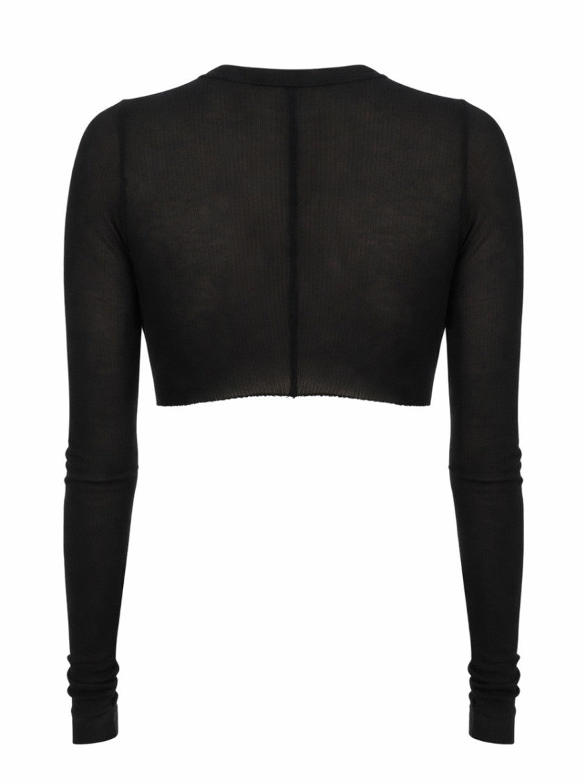 Rick Owens Sheer Semi-Transparent Cropped Top