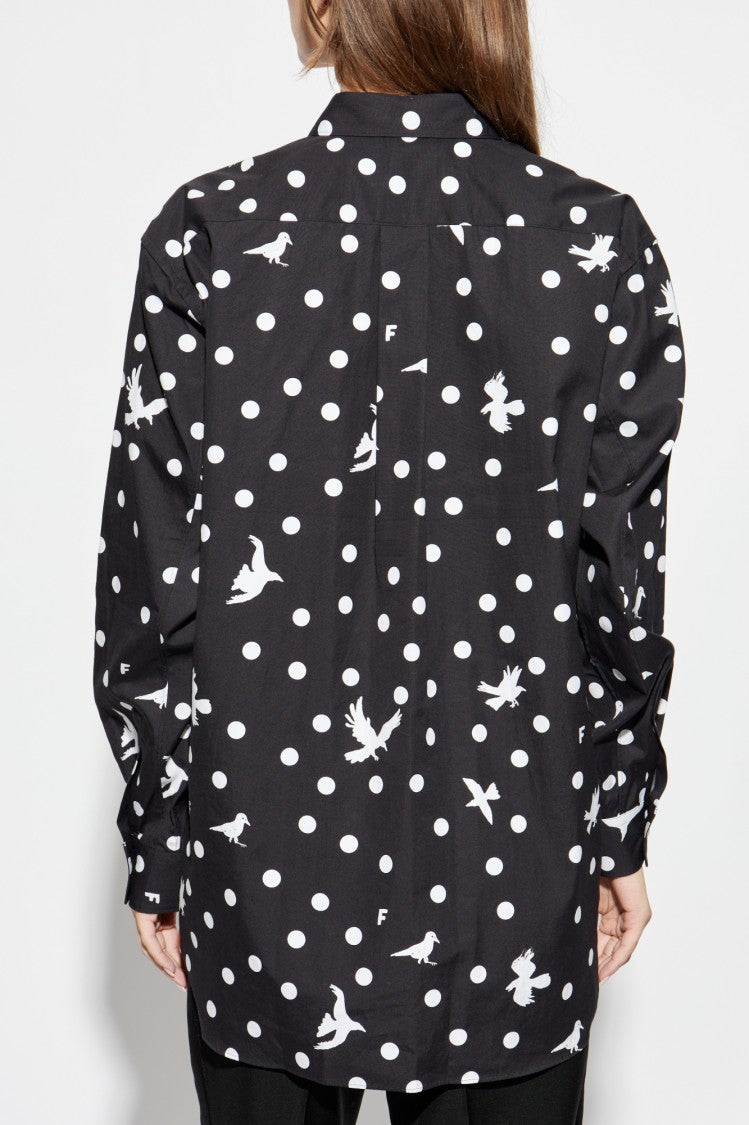 Comme Des Garçons Artistic Black Cotton Shirt