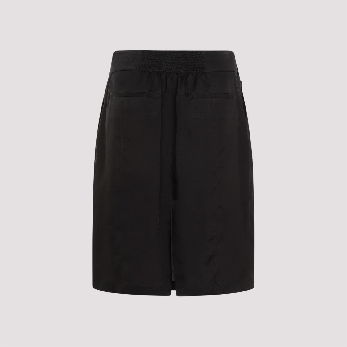 Saint Laurent Black Cupro Skirt