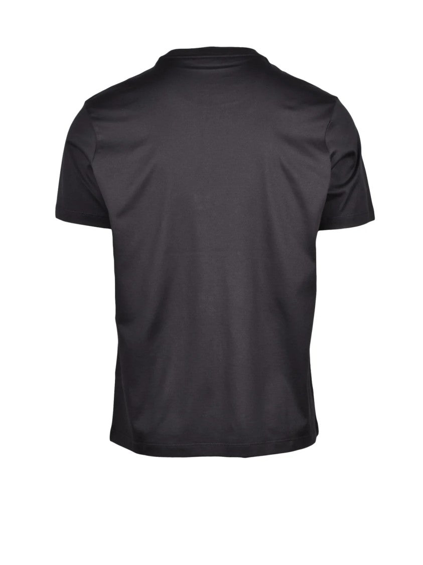 Paul & Shark Black Silver Cotton T-Shirt