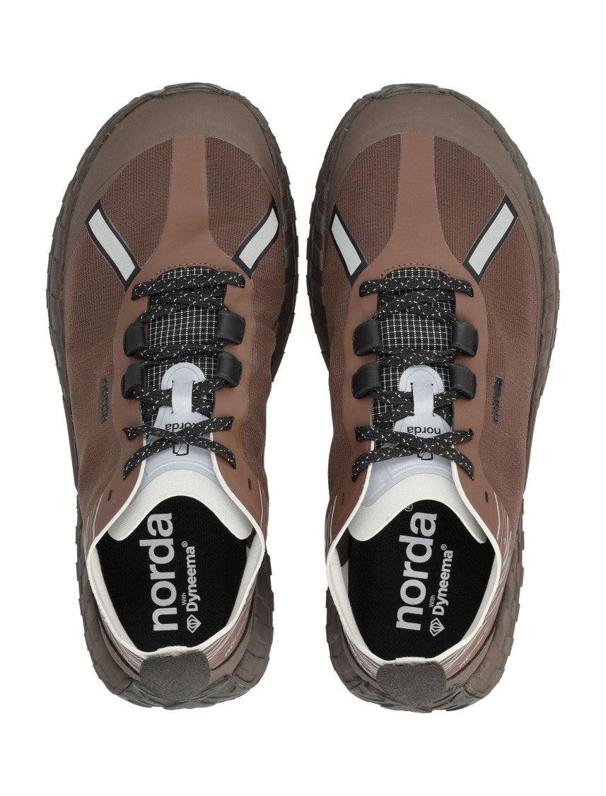 Norda Brown Rugged Reflective Trail Sneakers