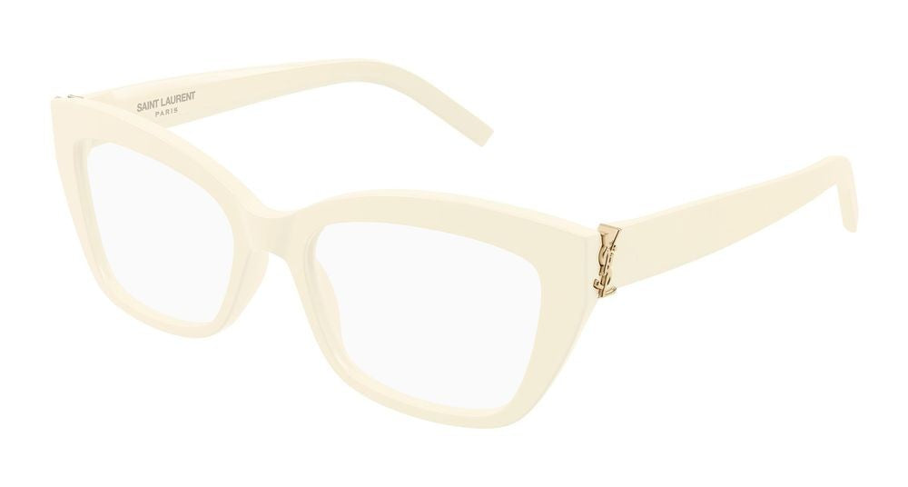 Saint Laurent Eyeglasses Saint Laurent Sl M117 005 Ivory Ivory Transpare 53/17/140