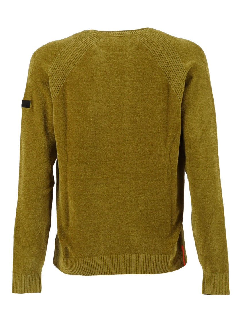 Rrd Velvet Round Neck Knit Sweater