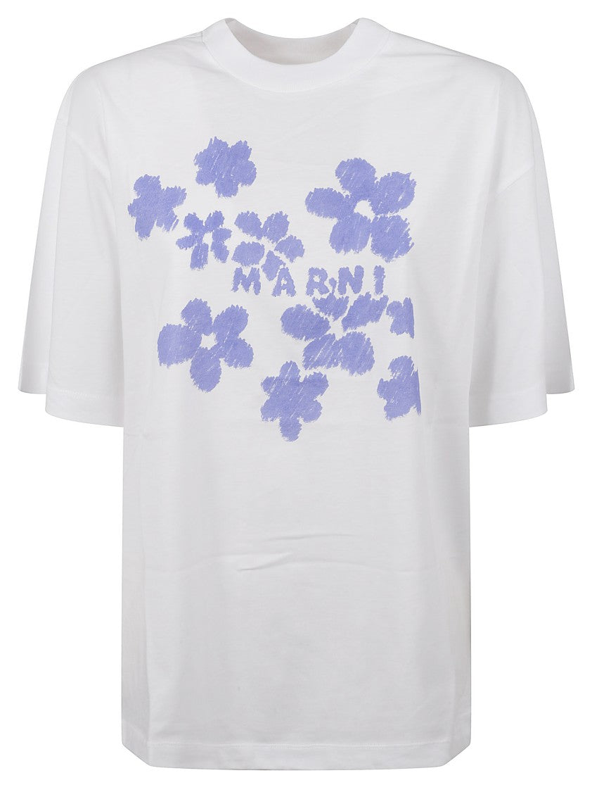 Marni Relaxed Fit Floral Print T-Shirt