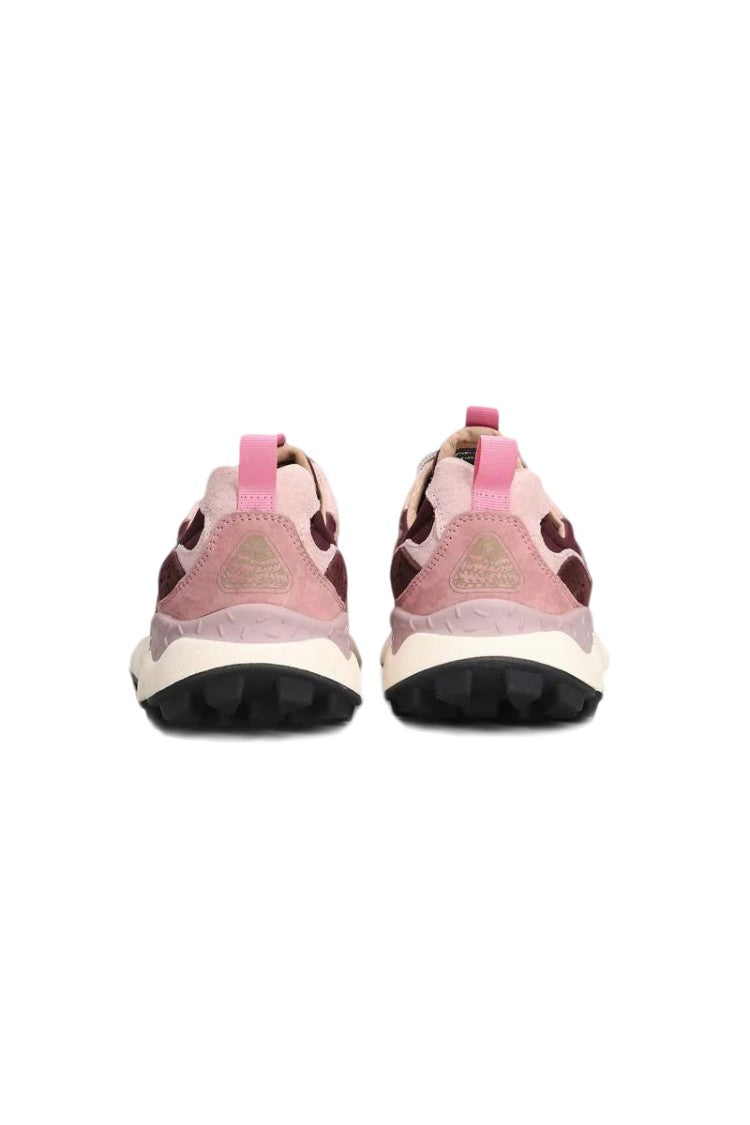 Flower Mountain Powder Pink And Bordeaux Sneakers